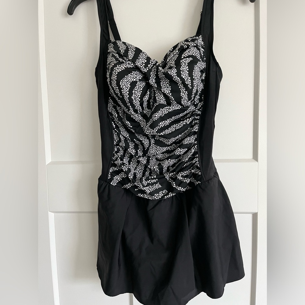 Black and White Swim dress